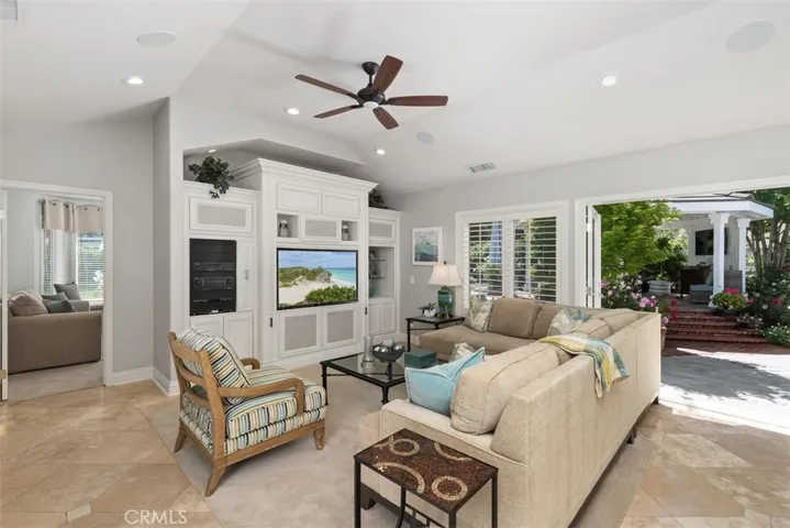 Family Room Opens to Backyard