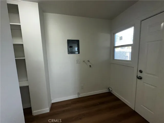 Laundry area; top floor