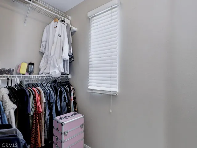 Walk-in closet in main bedroom