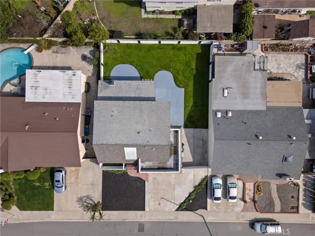 Aerial view of your new home on a huge lot!