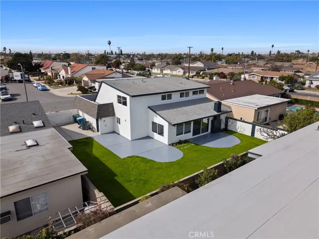 The backyard is HUGE and full of potential!