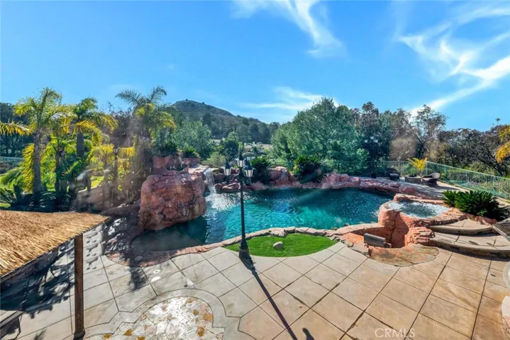 And now, a visit to your backyard oasis with an amazing pool with 2 spas and swim up seating to the mini kitchen next to it.