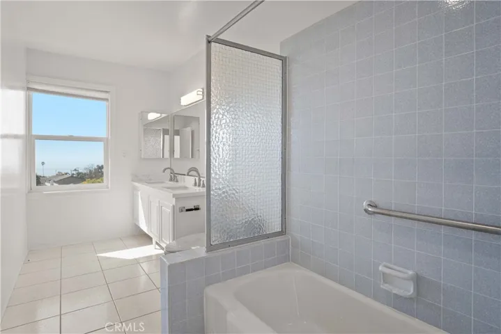 Another angle of the upstairs Bathroom with ocean view