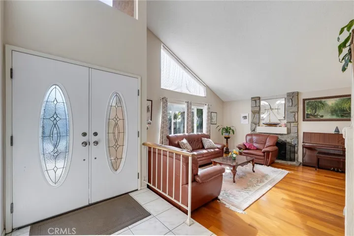 Entry with adjacent Living Room