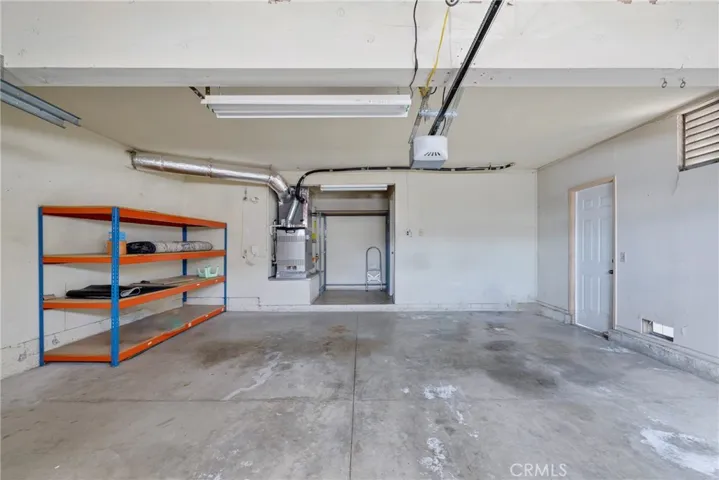 Two-car attached garage.