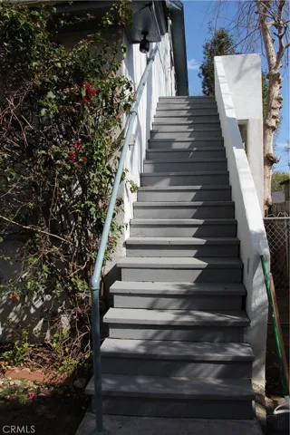 Stairway to the unit above.