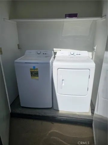 Laundry room on balcony