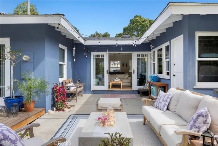 Space right out of the backdoor can be used as an outdoor living space