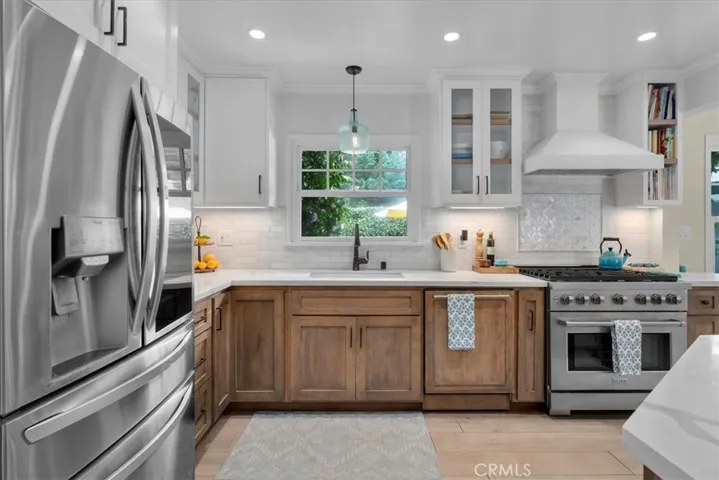 Completely updated kitchen with stainless appliances, new cabinets and countertops