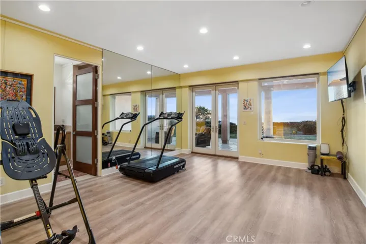 Bright Ocean View Gym