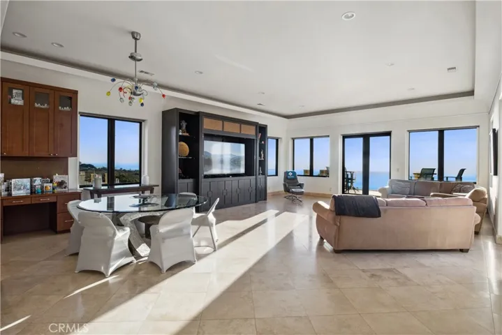 The entertainment center is great for big parties and small family get togethers