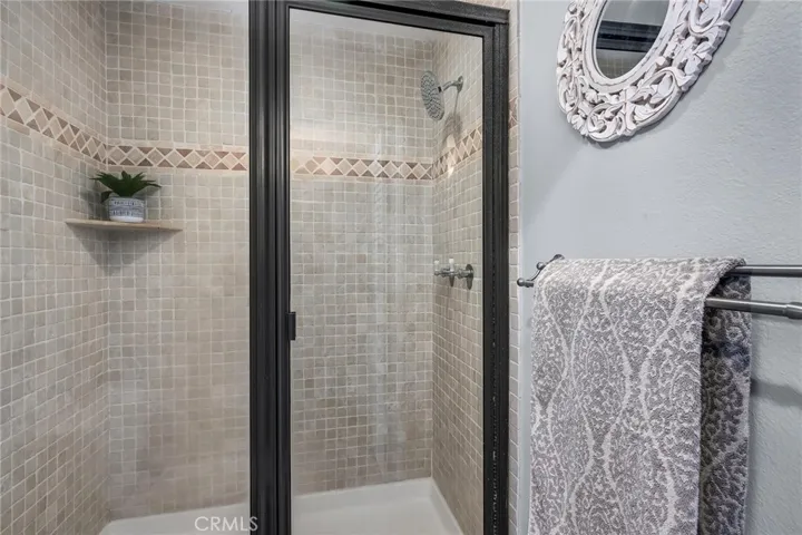 modern shower stall