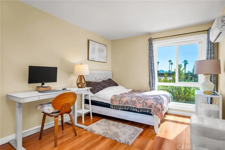 sun-filled guest bedroom