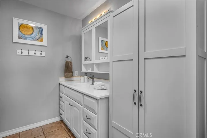 upgraded primary bathroom