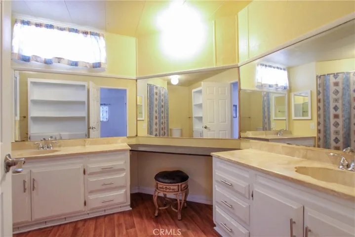 Bathroom View 2. Plenty of bathroom storage.