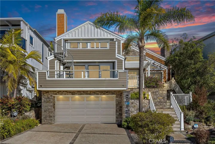 Beautiful Laguna Beach property on a double lot with ocean views.