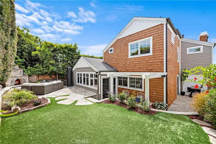 Large backyard is perfect for entertaining.