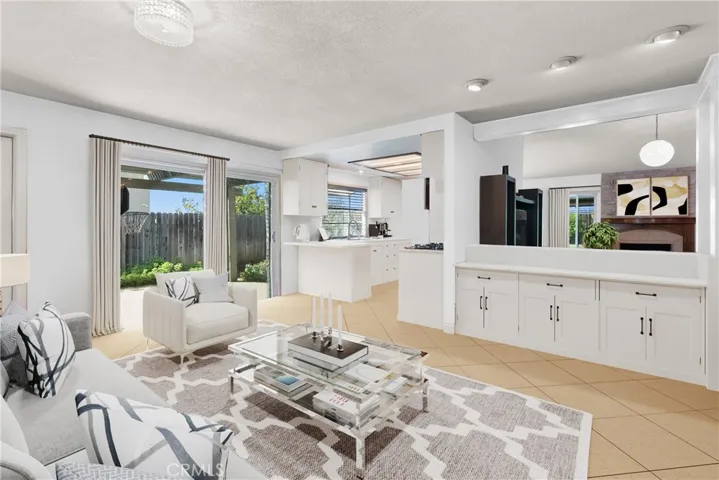 virtually staged living room as example