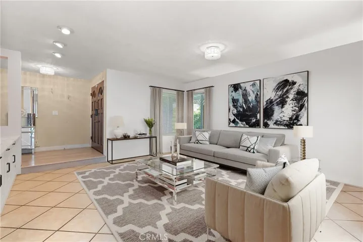virtually staged living room as example