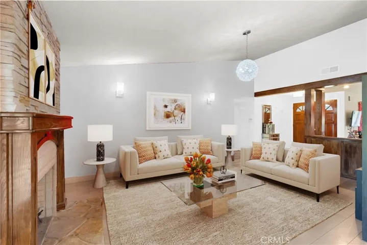 virtually staged family room as example