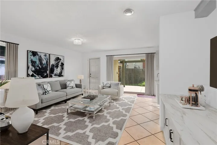 virtually staged living room as example