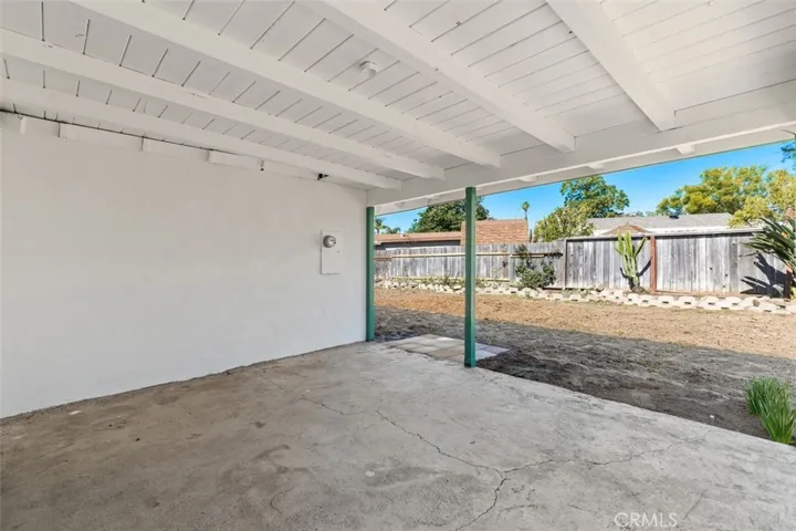 Covered patio