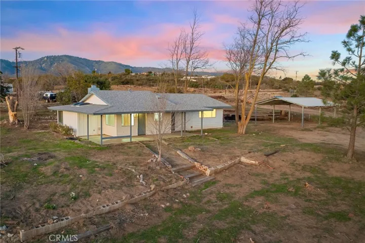 main house and carport