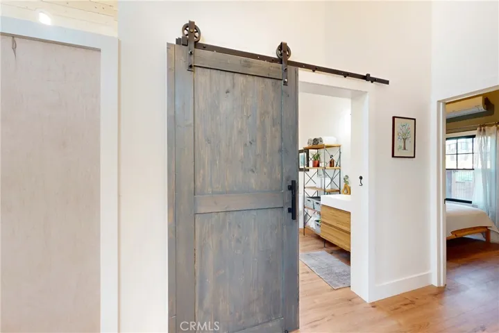 Sliding Barn Door to Guest Bathroom