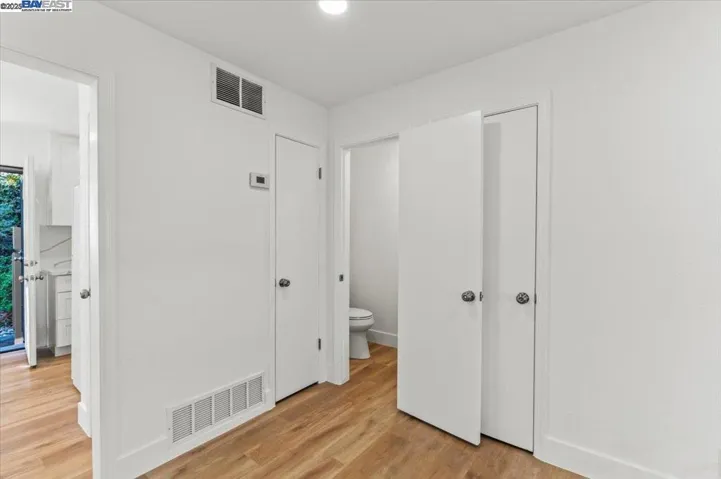 Entry to the fully Remodeled Downstairs half bathroom.