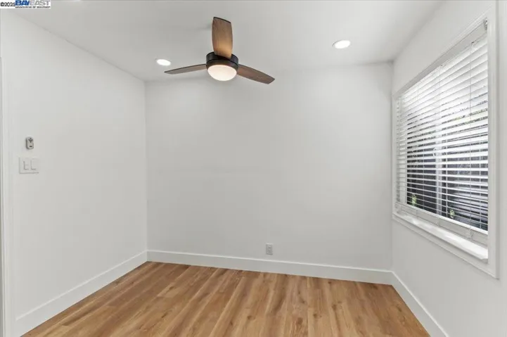 Dining room all new lighting and Ceiling Fan. Showing upstaged.