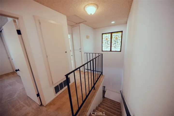 Hallway With stained Glass