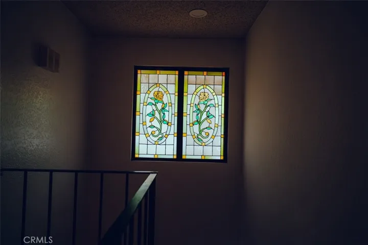 Better look at the stained glass feature