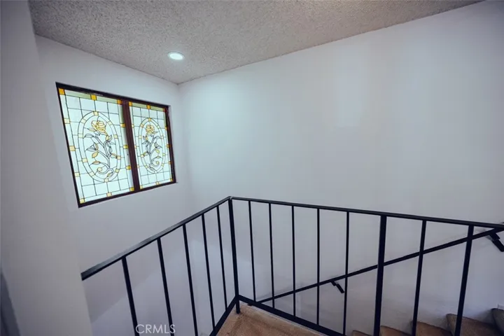 Hallway With stained Glass
