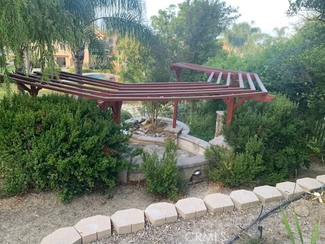 View of the meditation area