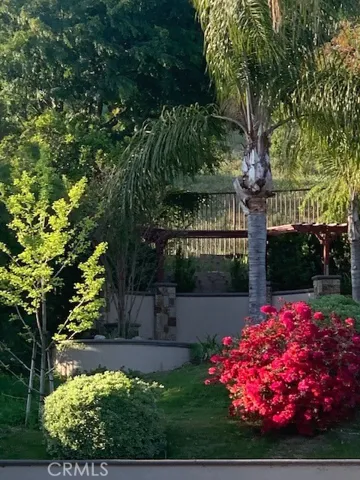 another view of meditation area in summertime