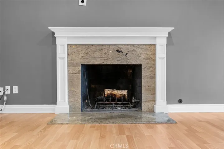 Living room fireplace