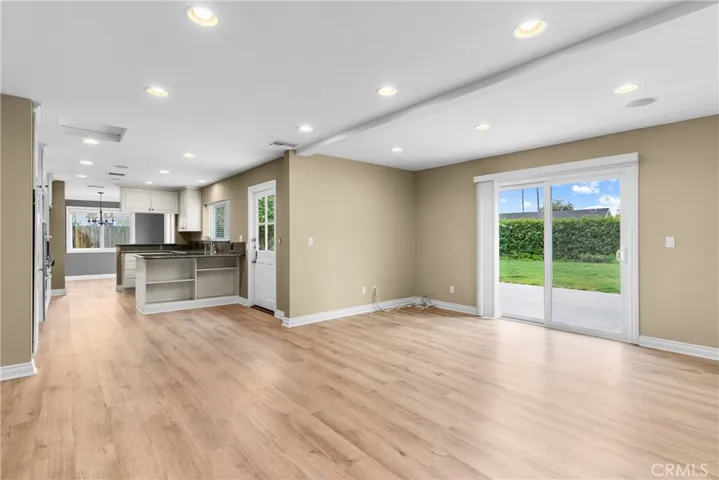 Family room off of kitchen