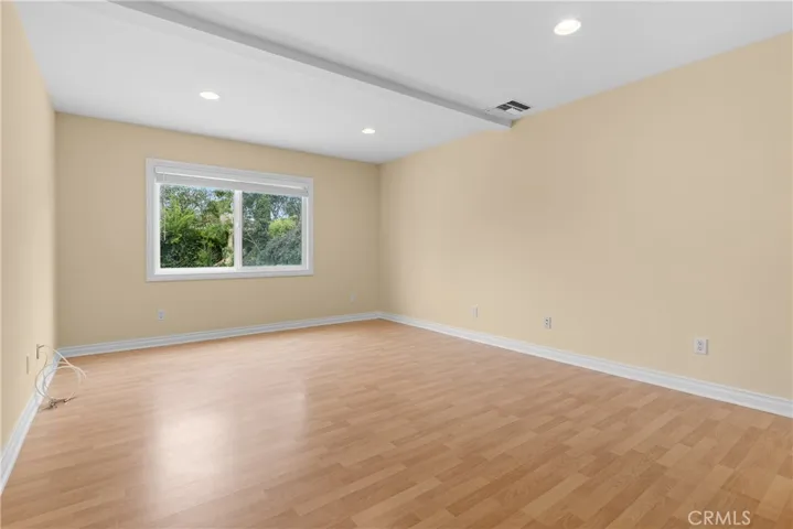 Downstairs main floor bedroom window to backyard