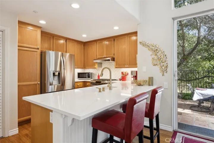 Great work space on either side of the sink.