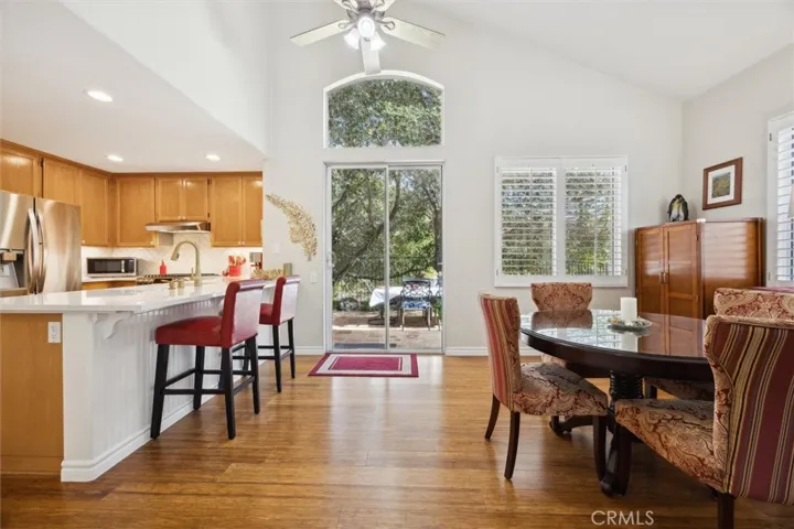 Enjoy the breakfast bar for meals or chatting with the chef while the food is being cooked.