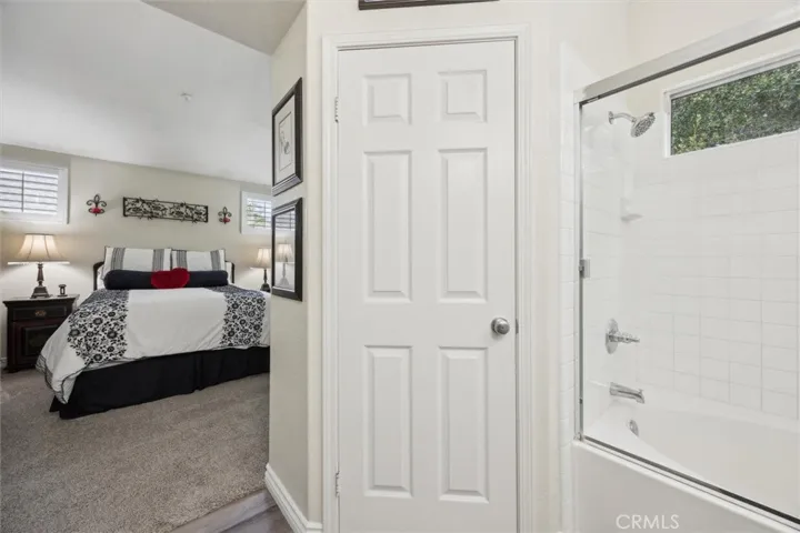 Behind the door is the private toilet room.