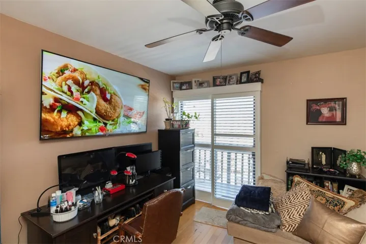Balcony off 2nd bedroom with views of the Santa Monica mountains