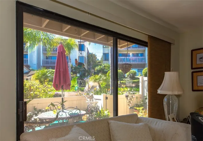 Sliding door from living room to patio