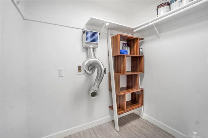 Walk in closet with W& D hook up
