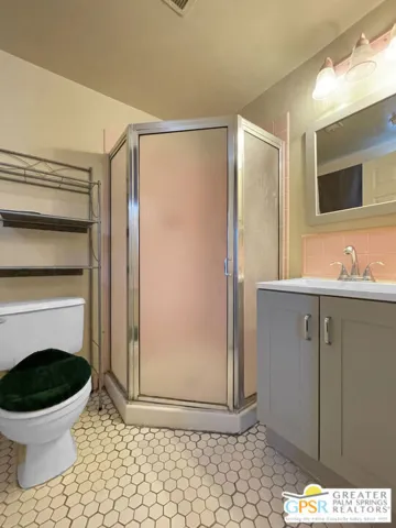 Bathroom with shower stall
