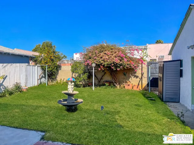Ample and private backyard for playtime
