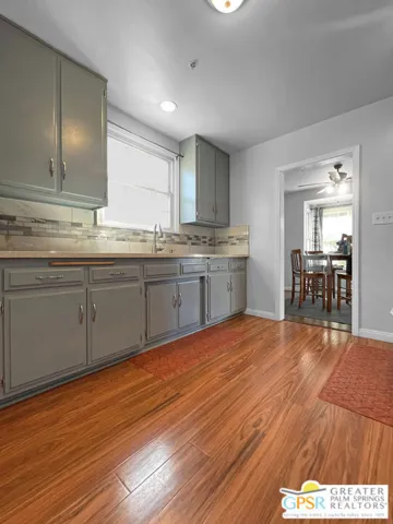 New flooring in updated kitchen