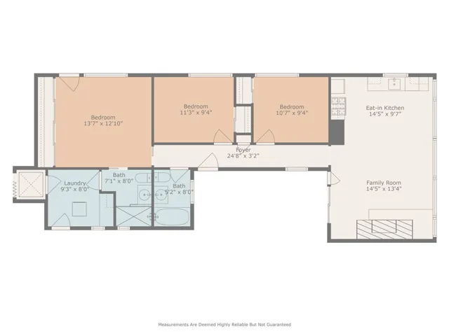 Unit A- 3 Bed / 2 Bath