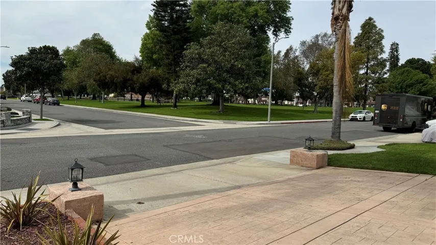 View from the front yard to the Park across the street.