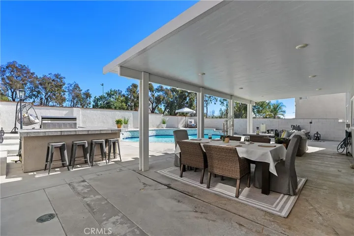 Resort Style Backyard with Built In BBQ
